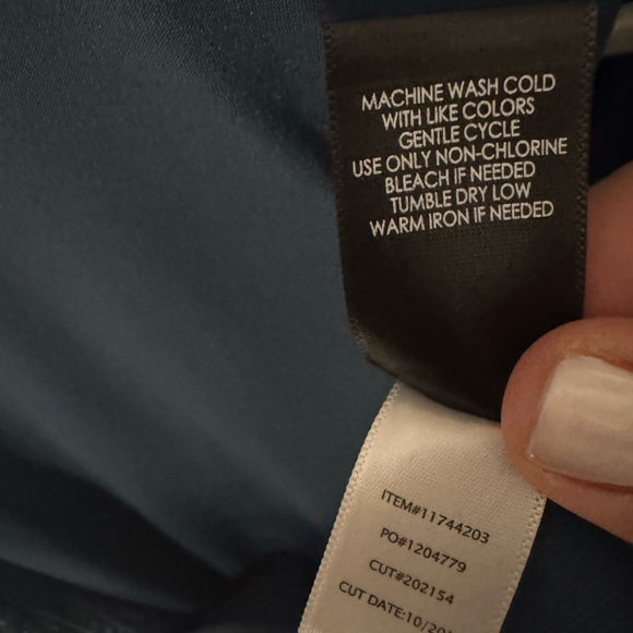 Torrid Teal Lace Sleeve Blouse - Picture 6 of 6